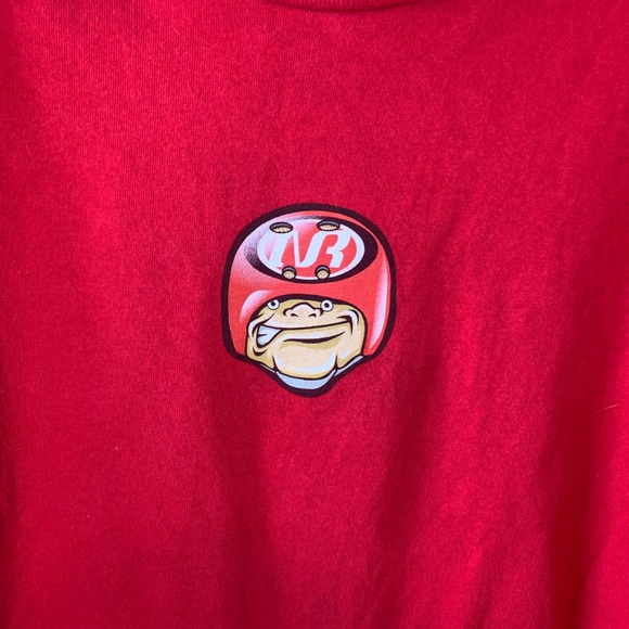 Y2K No Rules Boys Red Skater Shirt - Picture 4 of 6